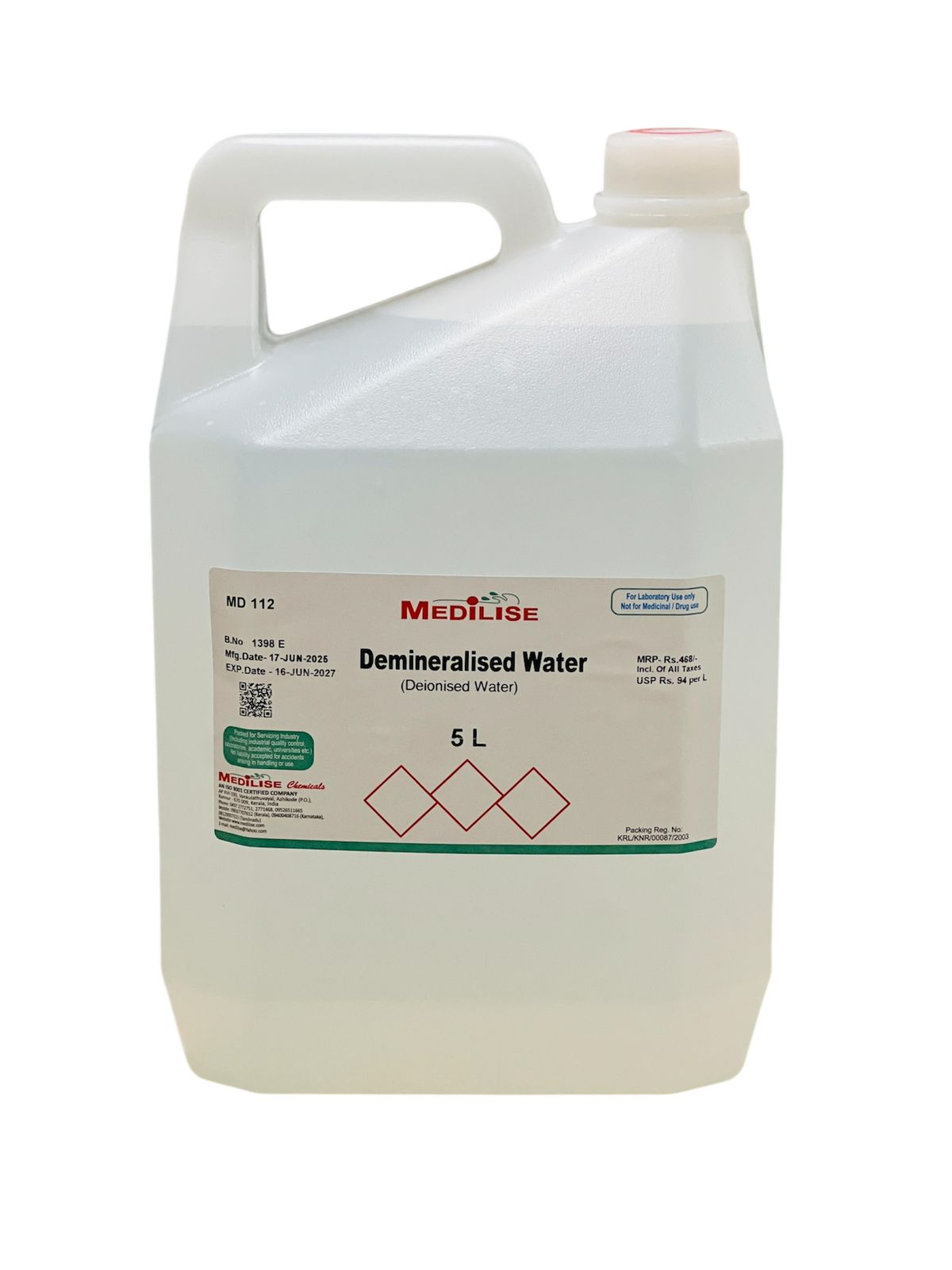 DEMINERALISED WATER